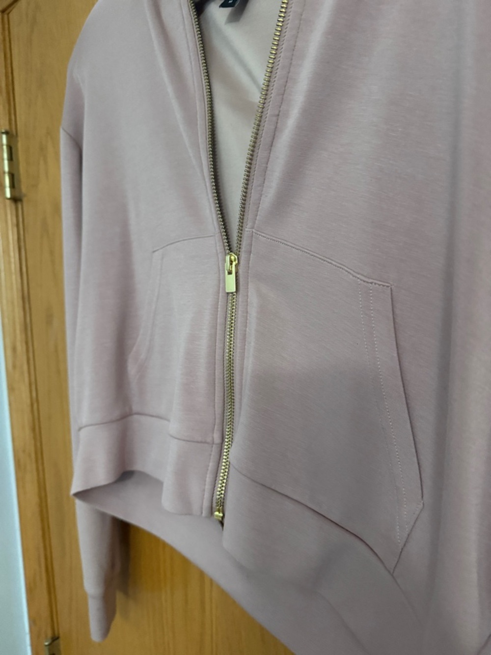 Women's Mauve Zip Hoodie - Express - Picture 5 of 6